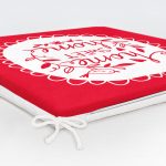 Home Sweet Home Dekorati Kare Sandalye Minderi 40x40cm Fermuarlı Realhomes