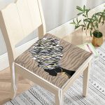 Vizon Zeminde Zenci Kadın Tasarımlı Fermuarlı Sandalye Minderi Realhomes