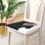 Siyah Beyaz Zenci Kadın Dekoratif Fermuarlı Sandalye Minderi Realhomes