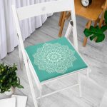 - httpsrealarge.comserdarMinderFermuarli-KareFrm-5119-Gorsel12-Gorsel - Realhomes Turkuaz Zeminde Mandala Baskılı Modern Fermuarlı Sandalye Minderi Realhomes