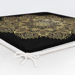 - httpsrealarge.comserdarMinderFermuarli-KareFrm-5123-Gorsel12-Gorsel-5 - Realhomes Siyah Zeminde Gold Mandala Motifli Fermuarlı Sandalye Minderi Realhomes