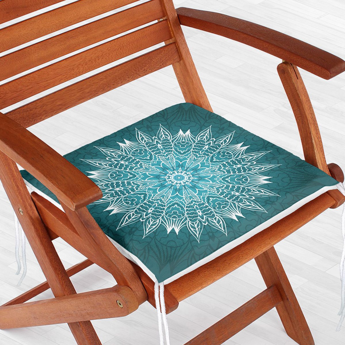 Weave Mandala Desenli Dekoratif Fermuarlı Sandalye Minderi Realhomes
