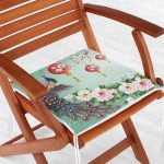 RealHomes Dini Motifli Özel Tasarım Dijital Baskılı Fermuarlı Sandalye Minderi Realhomes