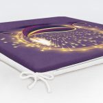 RealHomes Dini Motifli Özel Tasarım Dijital Baskılı Fermuarlı Sandalye Minderi Realhomes