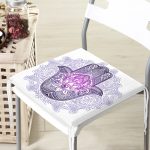 Mandala İçinde Fatma'nın Bereket Eli Motifli Fermuarlı Sandalye Minderi Realhomes