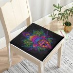 - httpsrealarge.comserdarMinderFermuarli-KareFrm-5209-Gorsel12-Gorsel-2 - Realhomes Siyah Zeminde Renkli Fâtımâ'nın Eli Desenli Fermuarlı Sandalye Minderi Realhomes