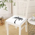 - httpsrealarge.comserdarMinderFermuarli-KareFrm-5228-Gorsel12-Gorsel-2 - Realhomes Beyaz Zeminde Siyah Palmiye Desenli Özel Tasarım Fermuarlı Sandalye Minderi Realhomes