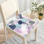 RealHomes Tropik Yaprak Motifli Dekoratif Dijital Baskılı Fermuarlı Sandalye Minderi Realhomes