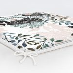 RealHomes Özel Tasarım Zeytin Yaprak Motifli Modern Fermuarlı Sandalye Minderi Realhomes