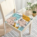 Botanik Portre Basklı Özel Tasarım Dekoratif Fermuarlı Sandalye Minderi Realhomes