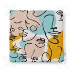 Botanik Portre Basklı Özel Tasarım Dekoratif Fermuarlı Sandalye Minderi Realhomes