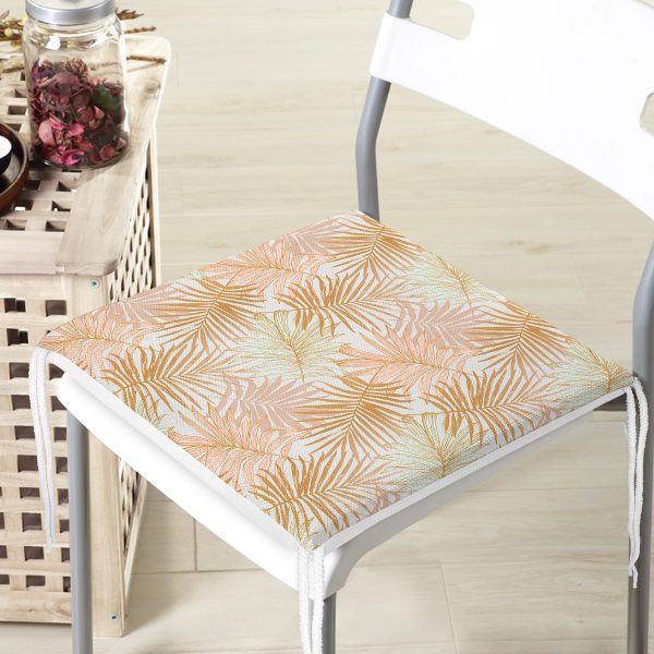 Botanik Portre Basklı Özel Tasarım Dekoratif Fermuarlı Sandalye Minderi Realhomes