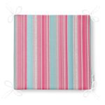 Pembe Mavi Düz Çizgiler Özel Tasarım Fermuarlı Sandalye Minderi Realhomes