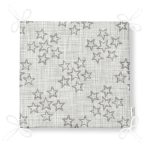 Kot Zeminli Yıldız Motifli Dekoratif Dijital Baskılı Fermuarlı Sandalye Minderi Realhomes