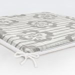 Kot Zemin Temalı Çiçek Motifli Dijital Baskılı Fermuarlı Sandalye Minderi Realhomes