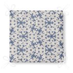 Gri Zeminde Kar Taneleri Baskılı Dekoratif Fermuarlı Sandalye Minderi Realhomes