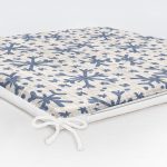 Gri Zeminde Kar Taneleri Baskılı Dekoratif Fermuarlı Sandalye Minderi Realhomes