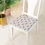 Kot Zemin Üzerinde Çam Ağacı Motifli Fermuarlı Sandalye Minderi Realhomes