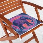 Rengarenk Bohem Otantik Etnik Fil Desenli Fermuarlı Sandalye Minderi Realhomes