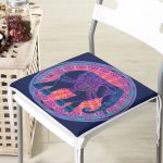 Rengarenk Bohem Otantik Etnik Fil Desenli Fermuarlı Sandalye Minderi Realhomes