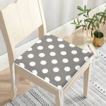 Puantiyeli Dekorati Kare Sandalye Minderi 40x40cm ermuarlı Realhomes