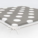 Puantiyeli Dekorati Kare Sandalye Minderi 40x40cm ermuarlı Realhomes