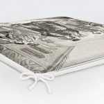 Siyah Beyaz Zeminde Kral Ve Kraliçe Motifli Dekoratif Fermuarlı Sandalye Minderi Realhomes