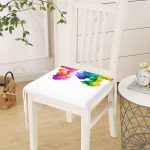 Renli Duman Dijital Baskılı Modern Fermuarlı Sandalye Minderi Realhomes