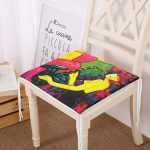 Soyut Çizim Saksafon Temalı Dijital Baskılı Fermuarlı Sandalye Minderi Realhomes