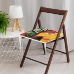 Müzik Temalı Soyut Kadın Motifli Fermuarlı Sandalye Minderi Realhomes