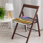 Altın Varaklı Ağaç Kadın Motifli Dekoratif Fermuarlı Sandalye Minderi Realhomes