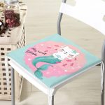 My Sweet Friends Deniz Kızlı Kedi Özel Tasarımlı Fermuarlı Sandalye Minderi Realhomes