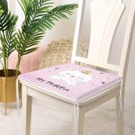 My Princess Pembe Çizgiler Üzerinde Taçlı Kedicik Fermuarlı Sandalye Minderi Realhomes