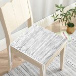 Modern Siyah Beyaz Çizgi Motifli Dekoratif Fermuarlı Sandalye Minderi Realhomes