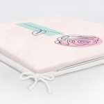 Pembe Zeminde Gül Motifli Bohemian Dekoratif Fermuarlı Sandalye Minderi Realhomes