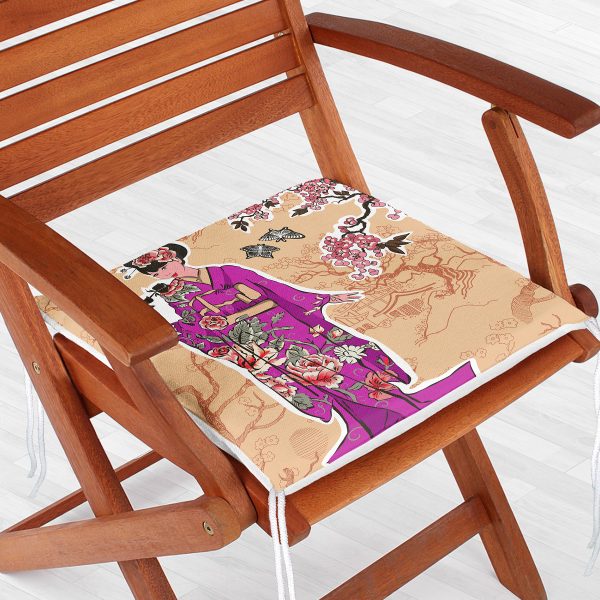 Etnik Afrika Desenli Modern Fermuarlı Sandalye Minderi Realhomes