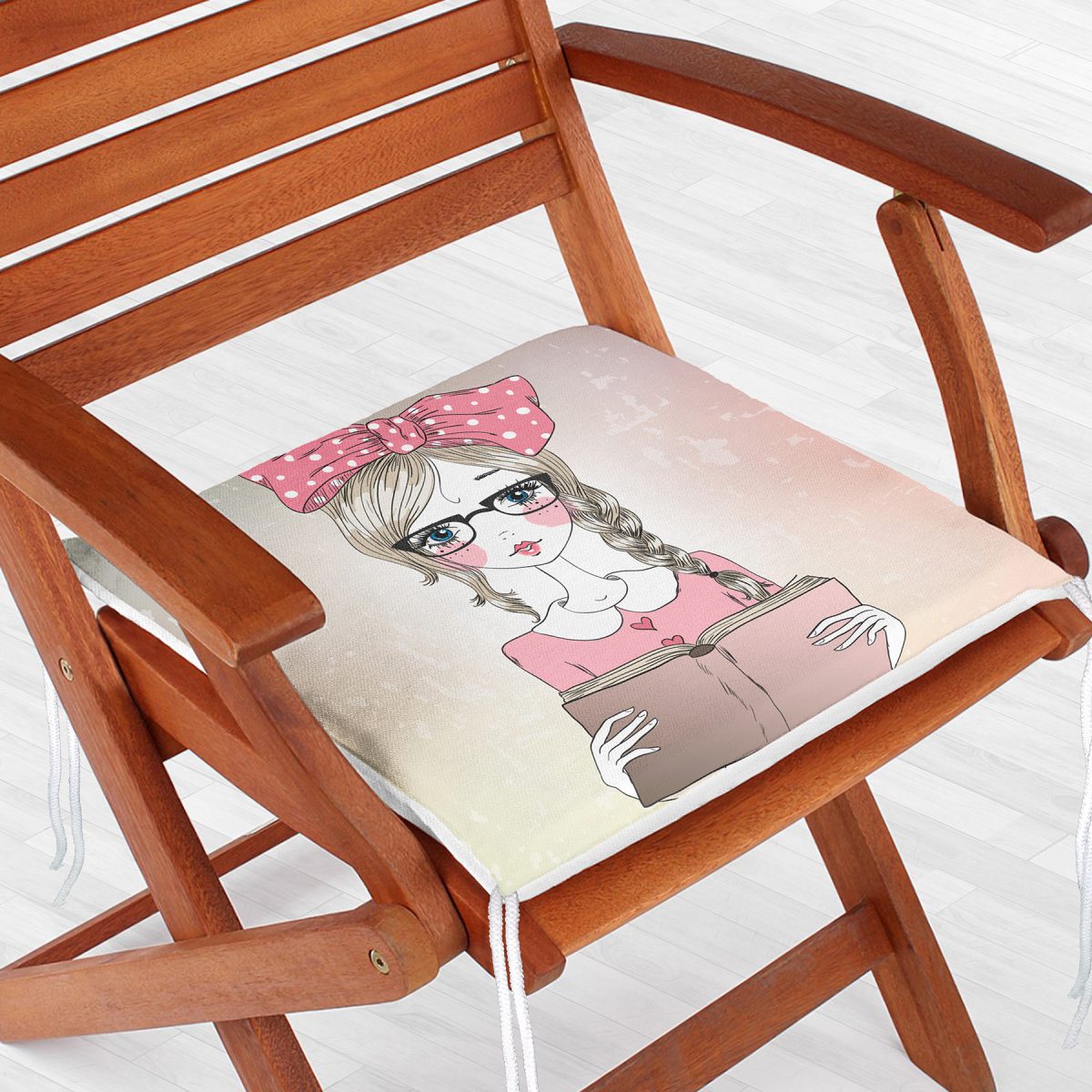 Pop Art Dekorati Kare Sandalye Minderi 40x40cm ermuarlı Realhomes