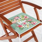 - Tropical Flowers Background. Summer Design. Vector. Flamingo Bac - Realhomes  lamingo Desen Dekorati Kare Sandalye Minderi 40x40cm ermuarlı Realhomes