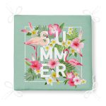 - Tropical Flowers Background. Summer Design. Vector. Flamingo Bac - Realhomes  lamingo Desen Dekorati Kare Sandalye Minderi 40x40cm ermuarlı Realhomes