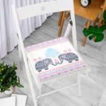 il Desenli Dekorati Kare Sandalye Minderi 40x40cm ermuarlı Realhomes