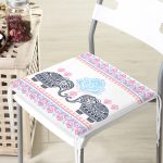 il Desenli Dekorati Kare Sandalye Minderi 40x40cm ermuarlı Realhomes