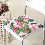 - Печать - Realhomes lamingo Desen Dekorati Kare Sandalye Minderi 40x40cm ermuarlı Realhomes