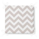 Zigzag Desenli Dekorati Kare Sandalye Minderi 40x40cm ermuarlı Realhomes