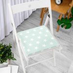 Yıldız Desenli Dekorati Kare Sandalye Minderi 40x40cm ermuarlı Realhomes