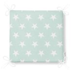 Yıldız Desenli Dekorati Kare Sandalye Minderi 40x40cm ermuarlı Realhomes