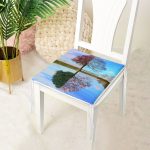 Çiçek Temalı Dekorati Kare Sandalye Minderi 40x40cm ermuarlı Realhomes