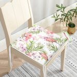 lamingo Desen Dekorati Kare Sandalye Minderi 40x40cm ermuarlı Realhomes