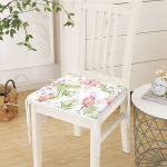 lamingo Desen Dekorati Kare Sandalye Minderi 40x40cm ermuarlı Realhomes