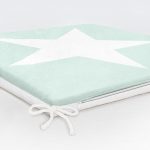 Yıldız Desenli Dekorati Kare Sandalye Minderi 40x40cm ermuarlı Realhomes