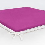 Mor Renkli Dekorati Kare Sandalye Minderi 40x40cm ermuarlı Realhomes